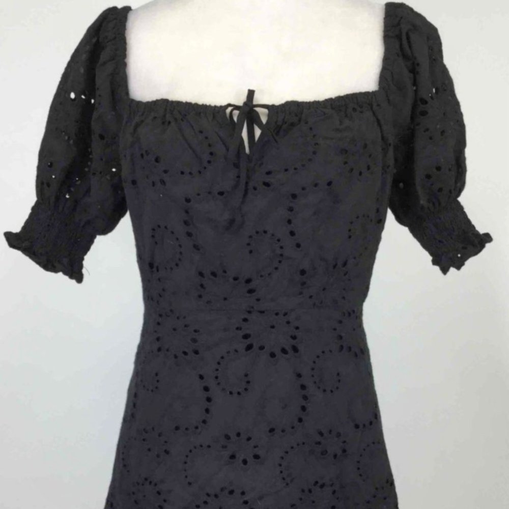 7 For All Mankind puff sleeve dress